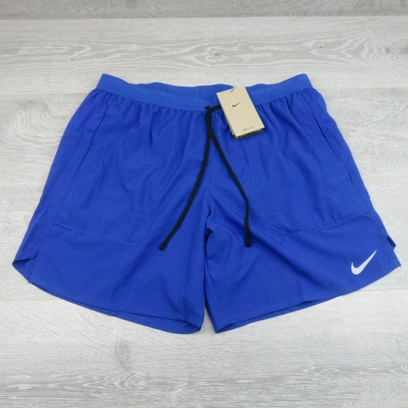 Nike Dri-FIT Stride 7" Running Shorts Mens Size Large Royal Blue NEW - Picture 2 of 13